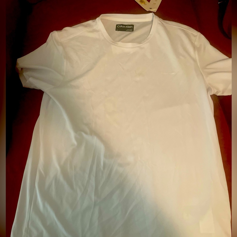 Calvin Klein white tee large